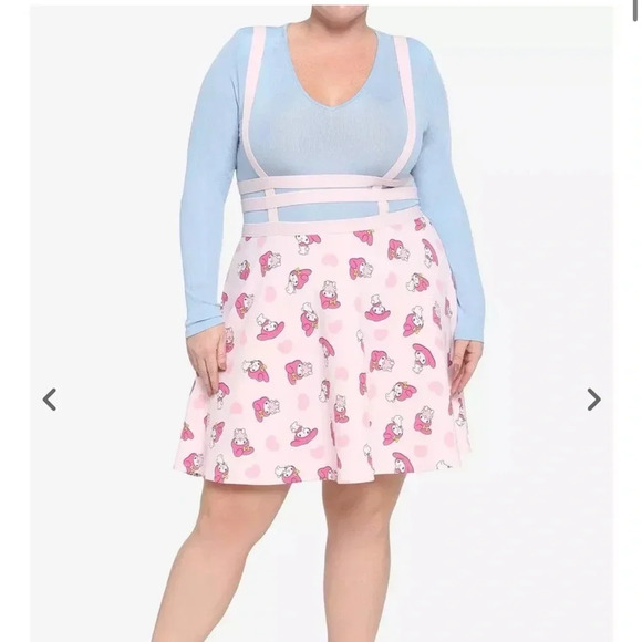 My Melody Strappy Suspender Skirt Size MD - Picture 1 of 5
